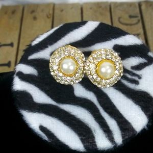 Pearl & Zirconia Earrings